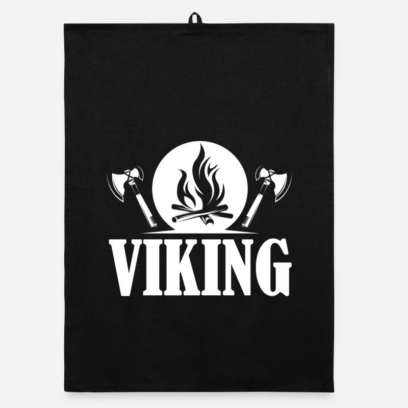 viking viking icon fire axe graphic logo icon Organic dish towel