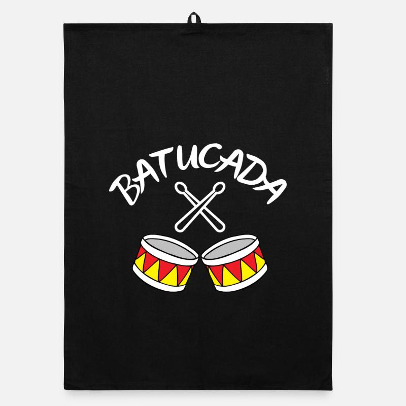 batucada, percussion, drum Organic dish towel
