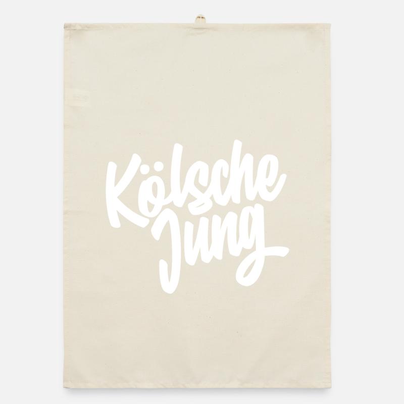 Kölsche Jung Script Design Organic Geschirrtuch