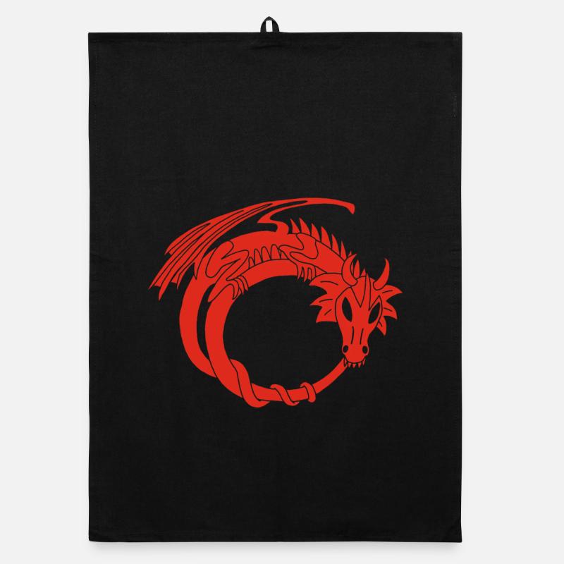 Der Ring des Roten Drachen Organic Geschirrtuch