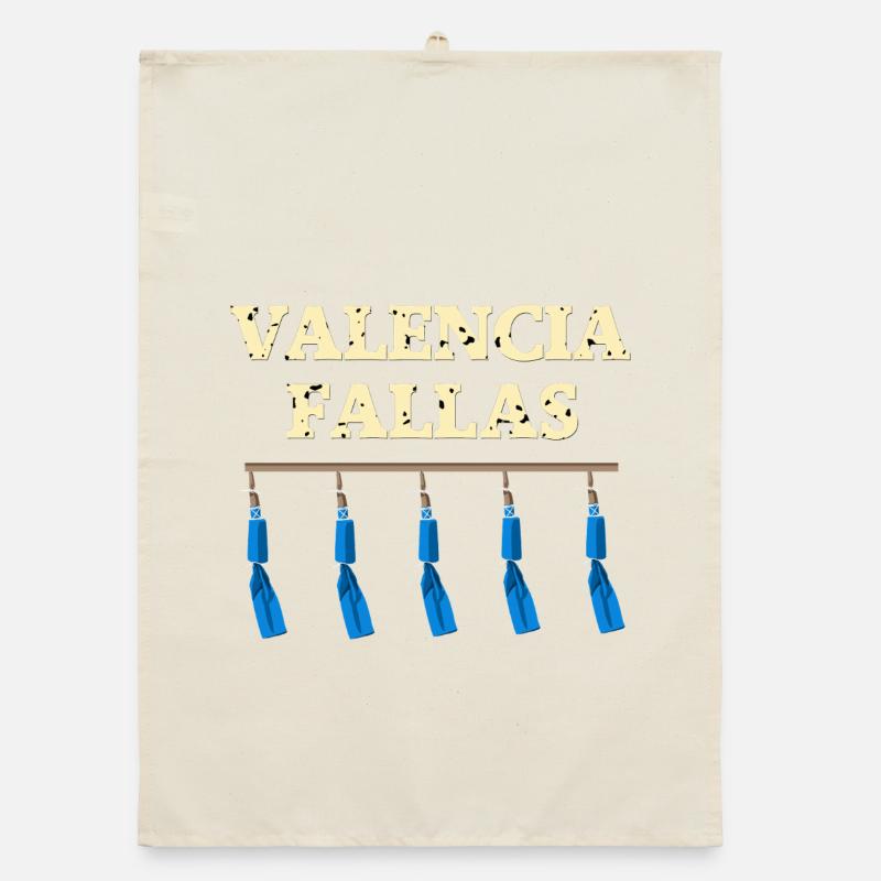 Valencia Fallas Traca Organic dish towel
