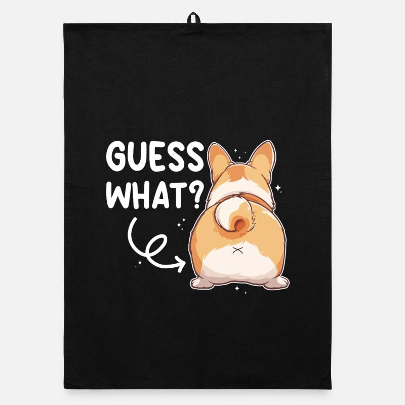 Devinez ce que dit Corgi Butt Torchon bio