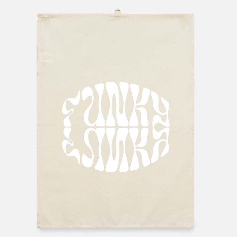 Conception typographique de musique funky Torchon bio