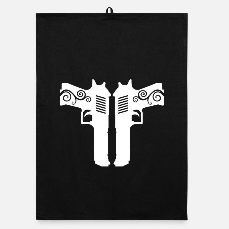 Desert Eagle – Twin Pistols & Power Style Organic Geschirrtuch