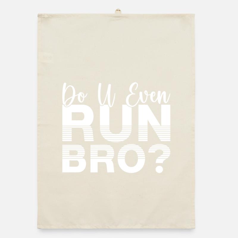 Marathon Runner Do U Even Run Bro Running Gift Torchon bio