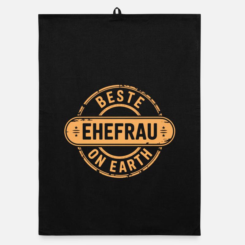 Beste Ehefrau Geschenk Valentinstag Organic Geschirrtuch