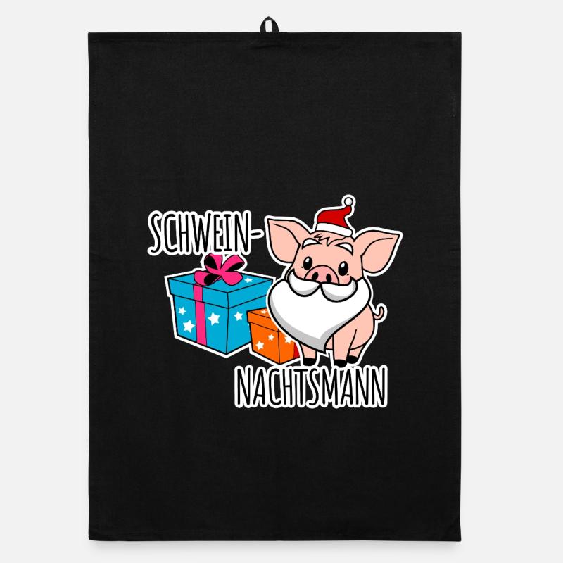 Des nuits de cochon heureuses avec le Pig Night Man Torchon bio