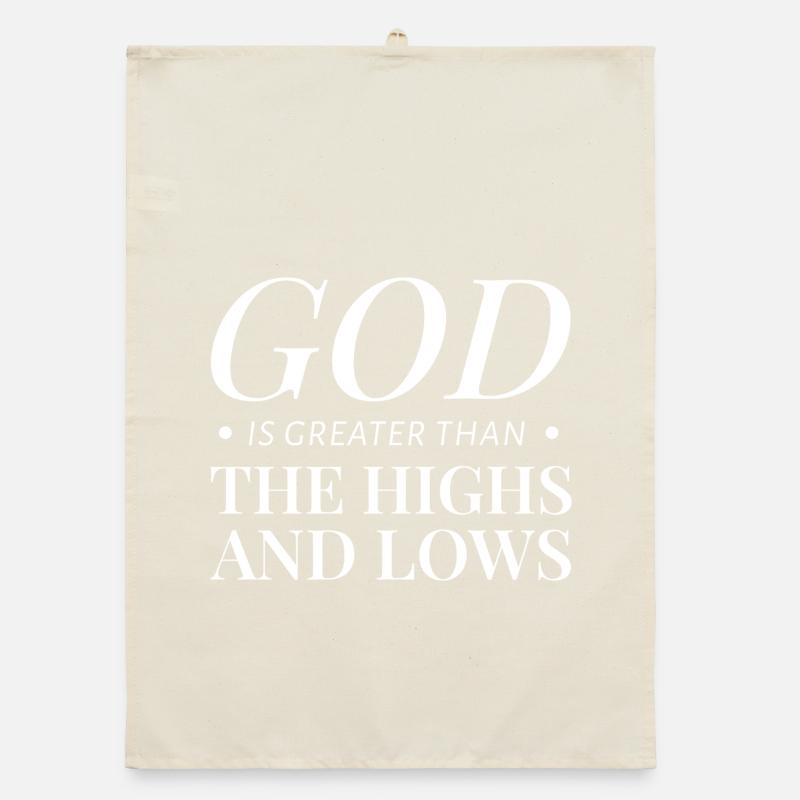 Gott Spruch Sprüche Organic Geschirrtuch