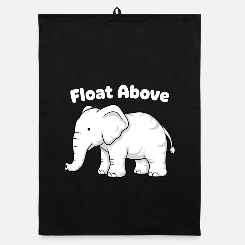 Float Above Elephant Organic dish towel