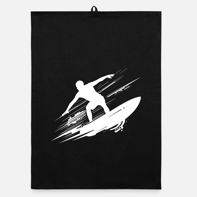 Surf dynamique Illustration Surf Surf Torchon bio