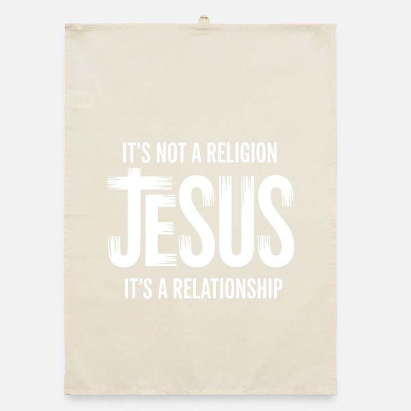 Jesus Relationship Tee Design Organic dish towel