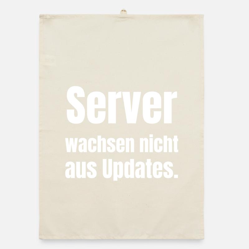 Servers don't grow from updates. Organic dish towel
