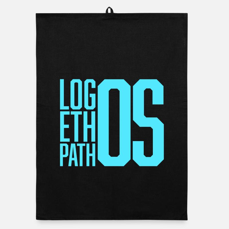 Logos Ethos Pathos Rhetoric Philosophy Student Organic dish towel
