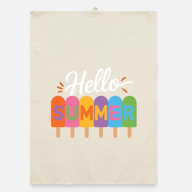 Hello Summer Organic dish towel
