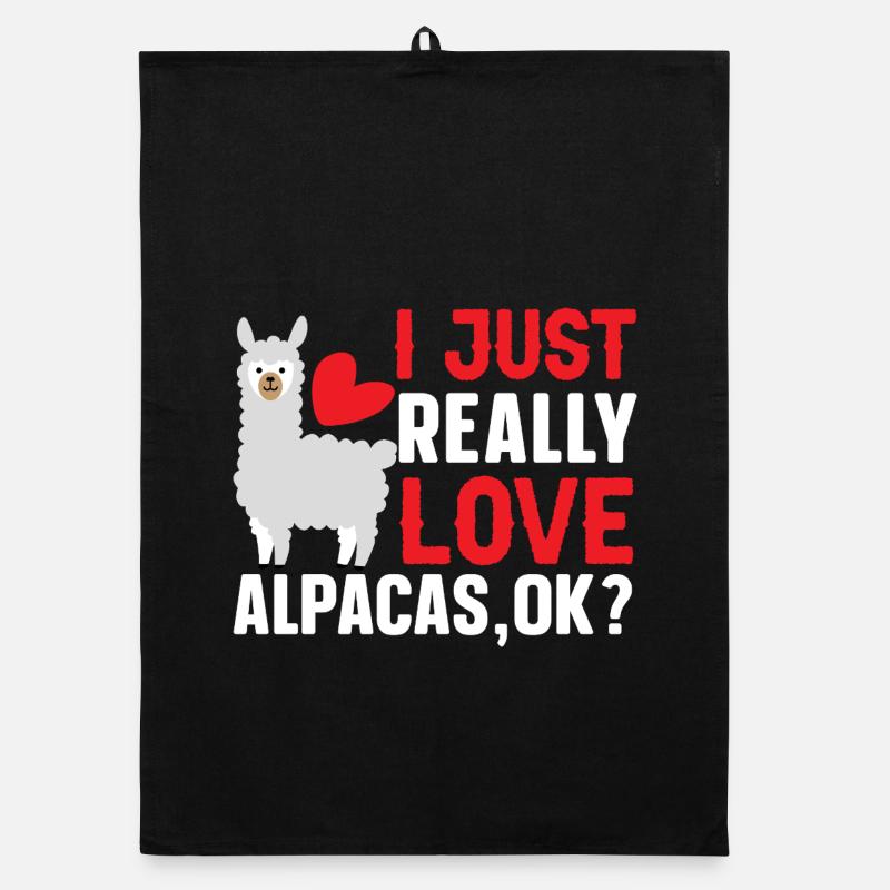 Ich liebe Alpakas einfach wirklich, okay? Organic Geschirrtuch