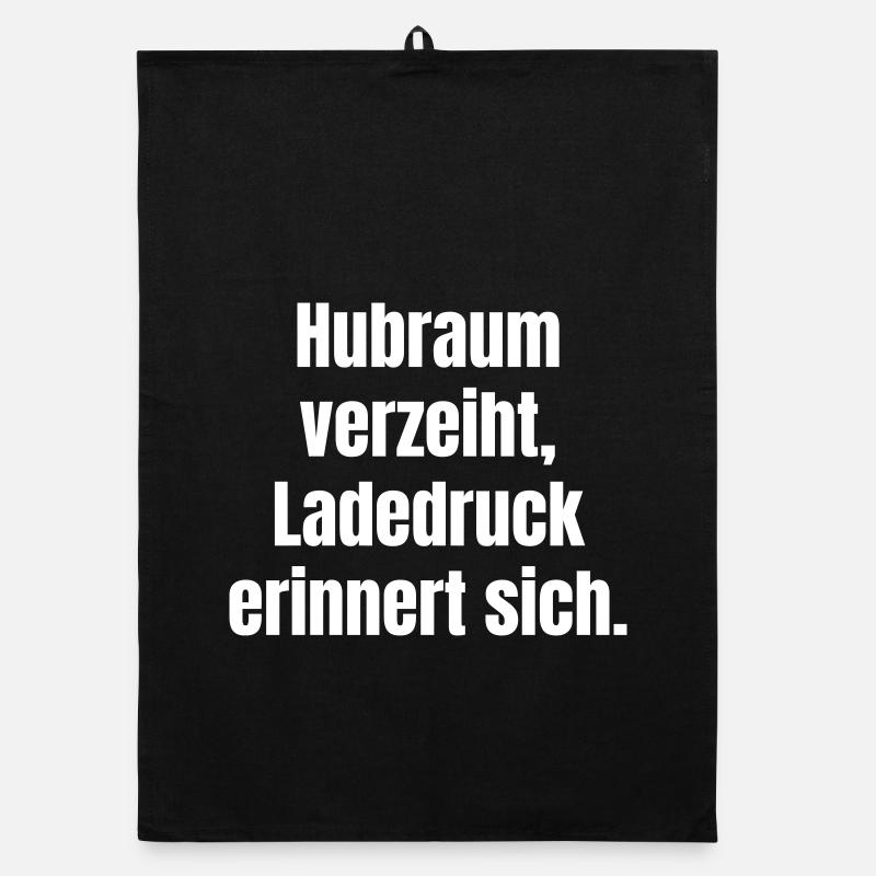 Hubraum verzeiht, Ladedruck erinnert Organic Geschirrtuch