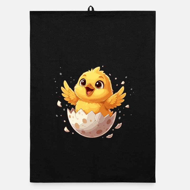 Poussins de l’œuf – Bon départ Torchon bio