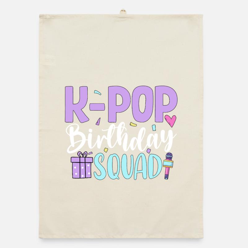 K Pop Birthday Squad Organic dish towel