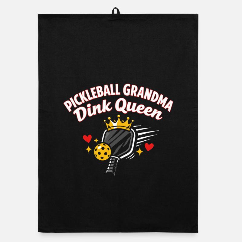 Pickleball-Großmutter Dink Queen Lustig Organic Geschirrtuch