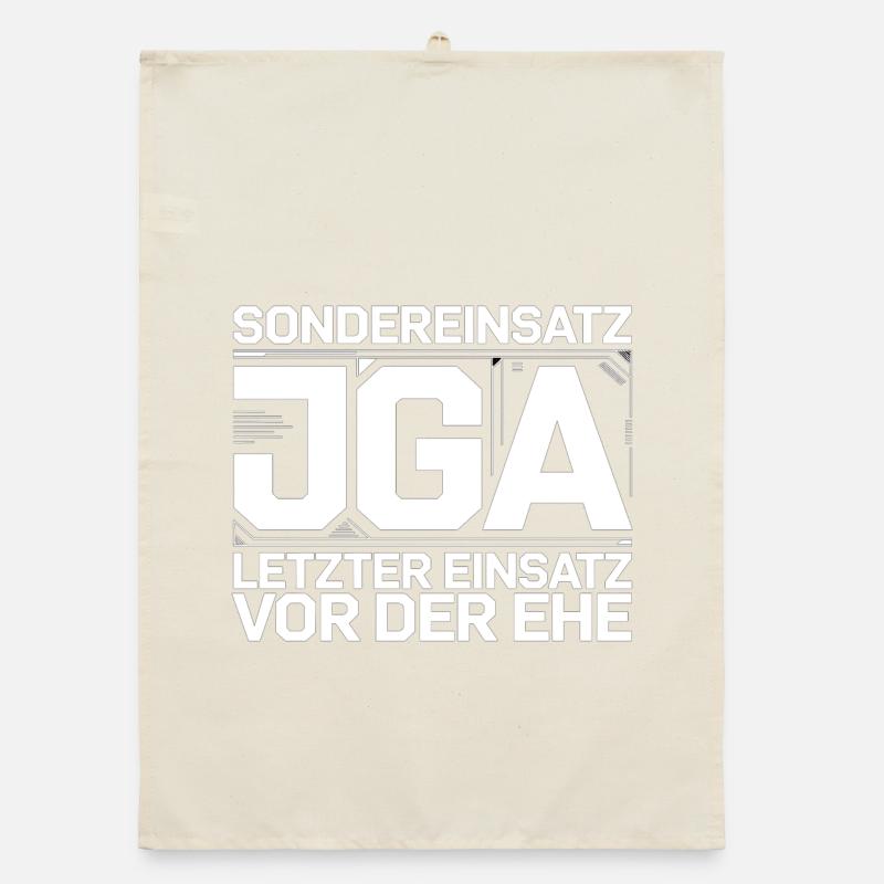  Sondereinsatz JGA – Letzter Einsatz vor der Ehe Organic Geschirrtuch