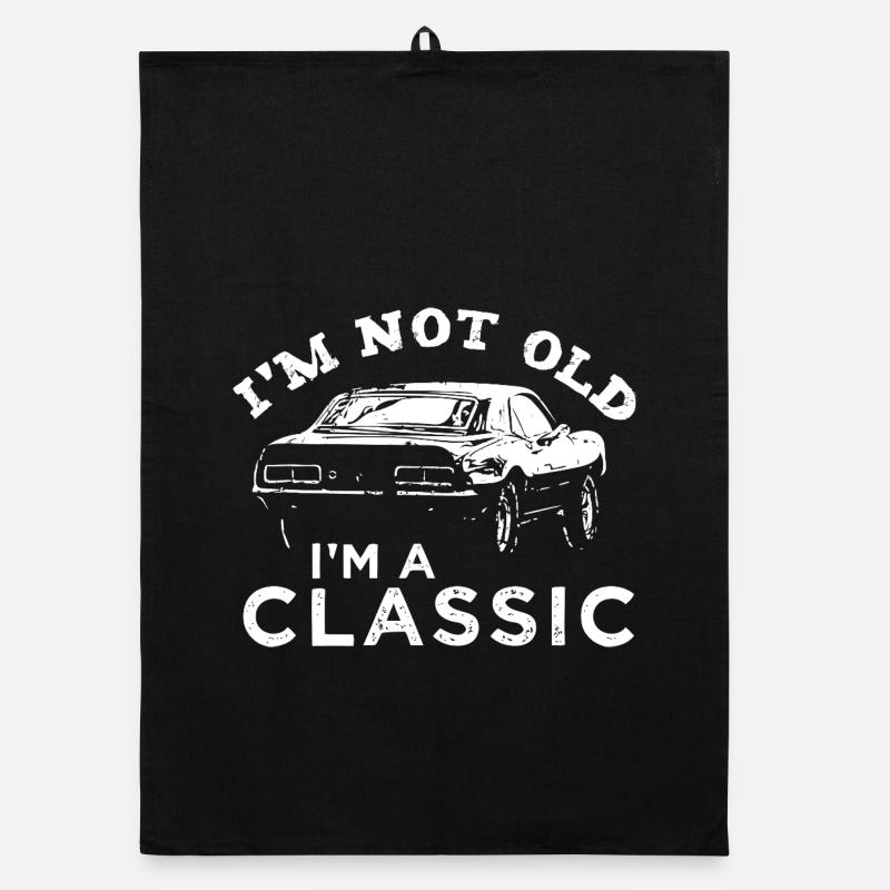 Pas vieux, je suis une voiture classique Torchon bio