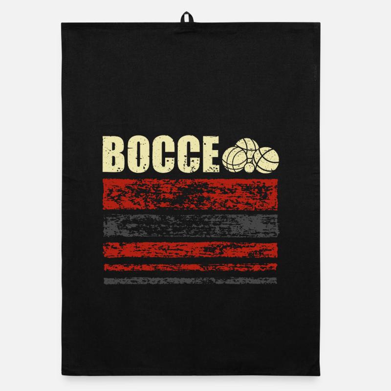Bocce Petanque Boule Boulespieler Organic Geschirrtuch