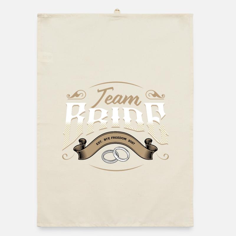 Team Bride 2027 Organic dish towel