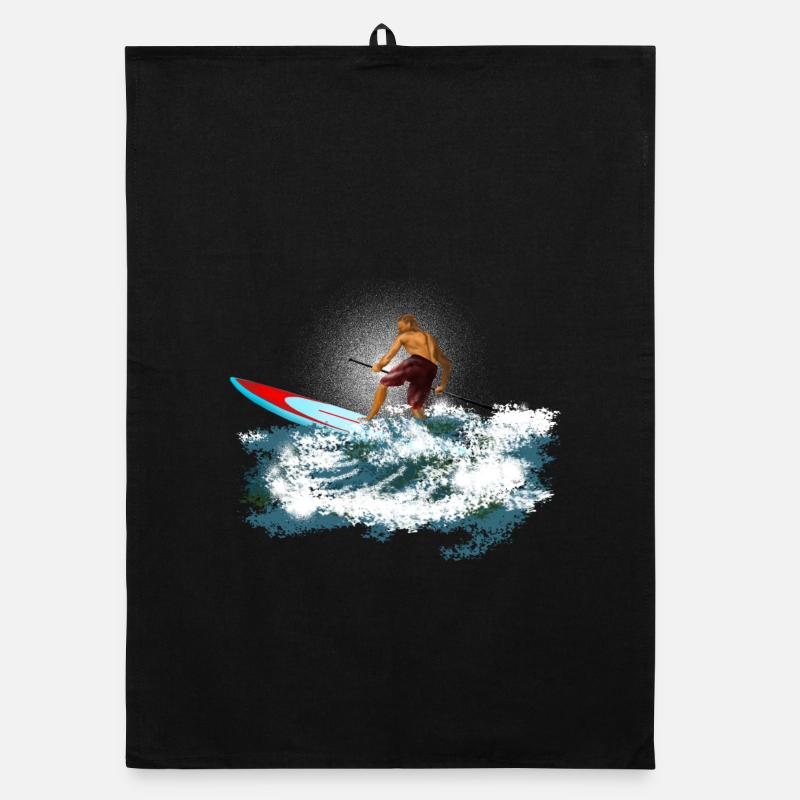 Paddleboarder Organic Geschirrtuch