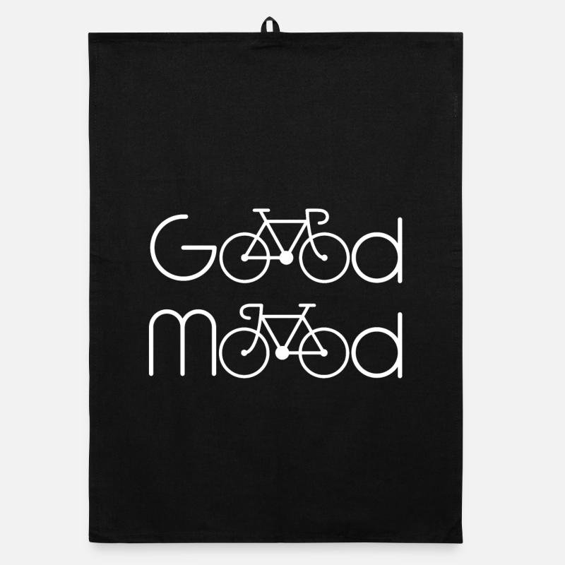 Good Mood - Organic Geschirrtuch - Schwarz