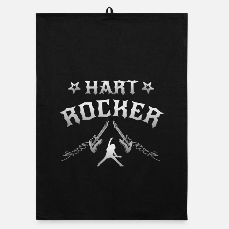 Hart Rock Musik Organic Geschirrtuch