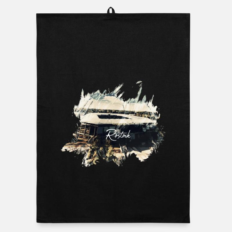 Rostock Stadium Organic dish towel