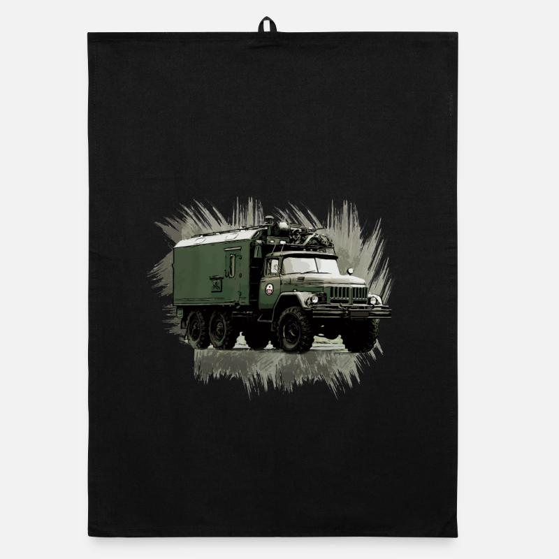 ZIL 131 KO - Organic Geschirrtuch - Schwarz