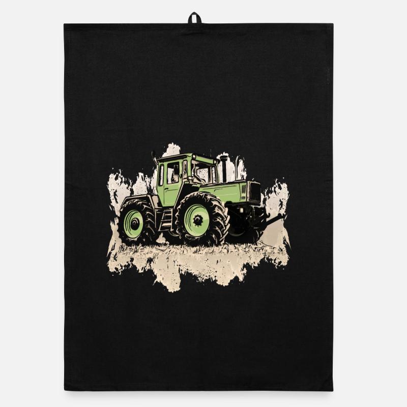 MB trac 1300 turbo | Traktor - Organic Geschirrtuch - Schwarz