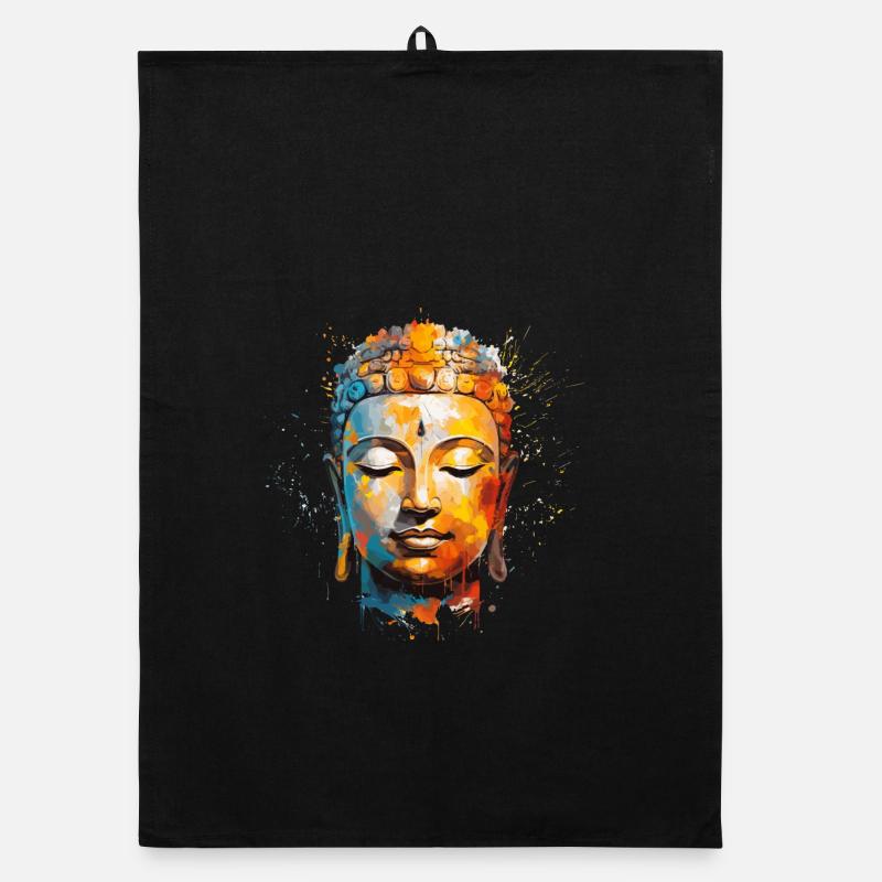 Conception de Bouddha Torchon bio