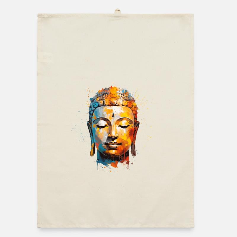 Conception de Bouddha Torchon bio