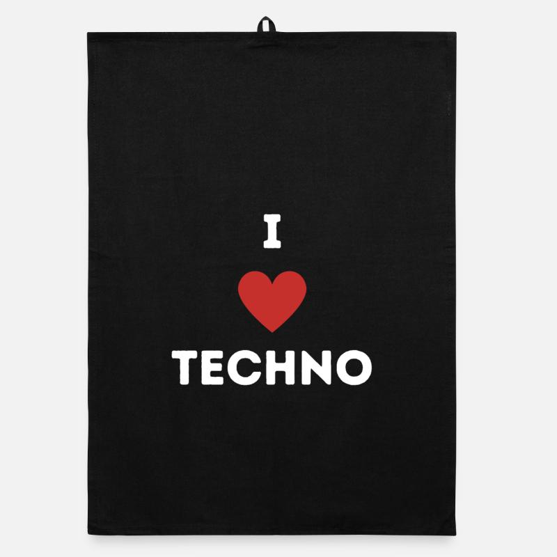 J’AIME LA TECHNO - J’AIME LA TECHNO RAVEWEAR Torchon bio