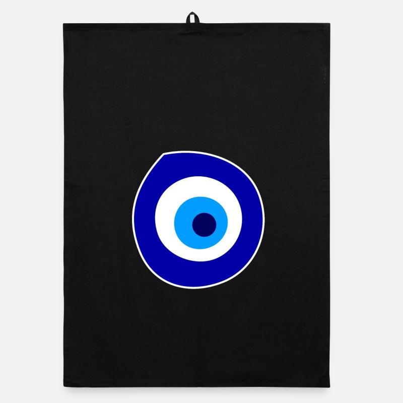 evil eye symbol Organic dish towel