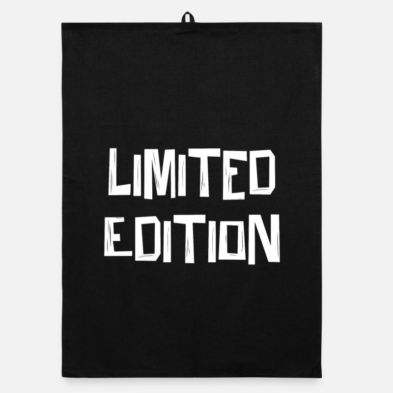 Limited Edition Schriftzug - Organic Geschirrtuch - Schwarz