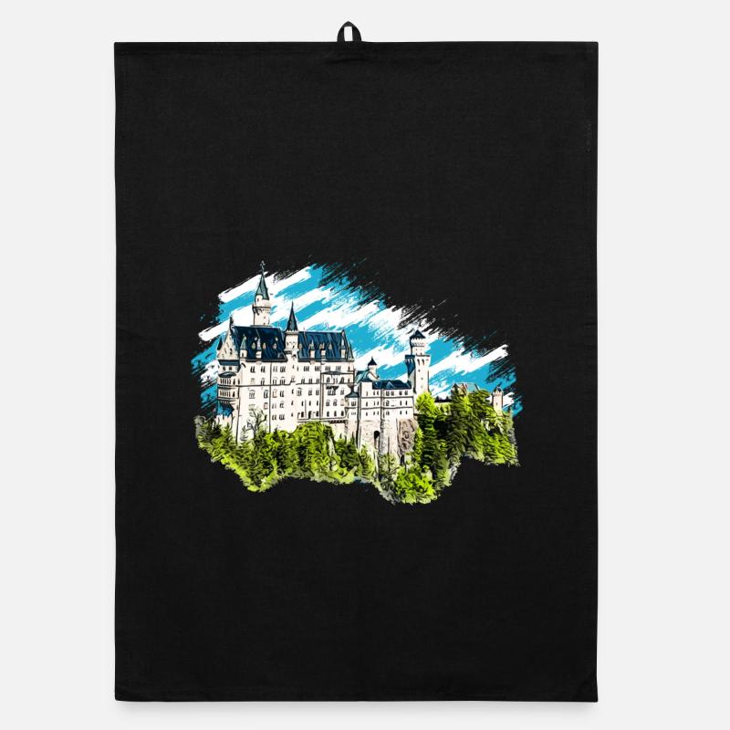 Schloss Neuschwanstein Organic Geschirrtuch