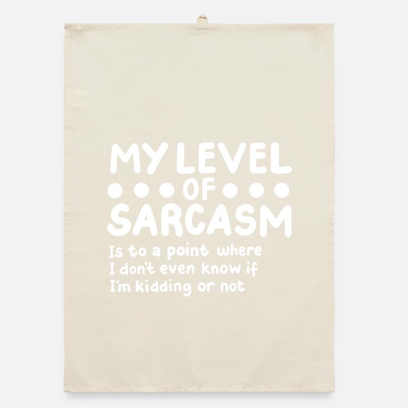 Sarkasmus Sarkastisch Organic Geschirrtuch