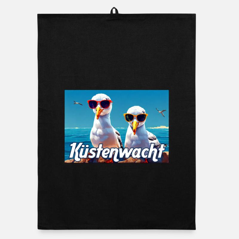 Coast Guard Seagulls Organic dish towel