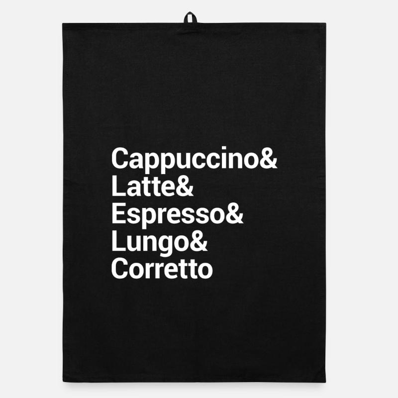 Kaffee-Stil Typografie Design Organic Geschirrtuch