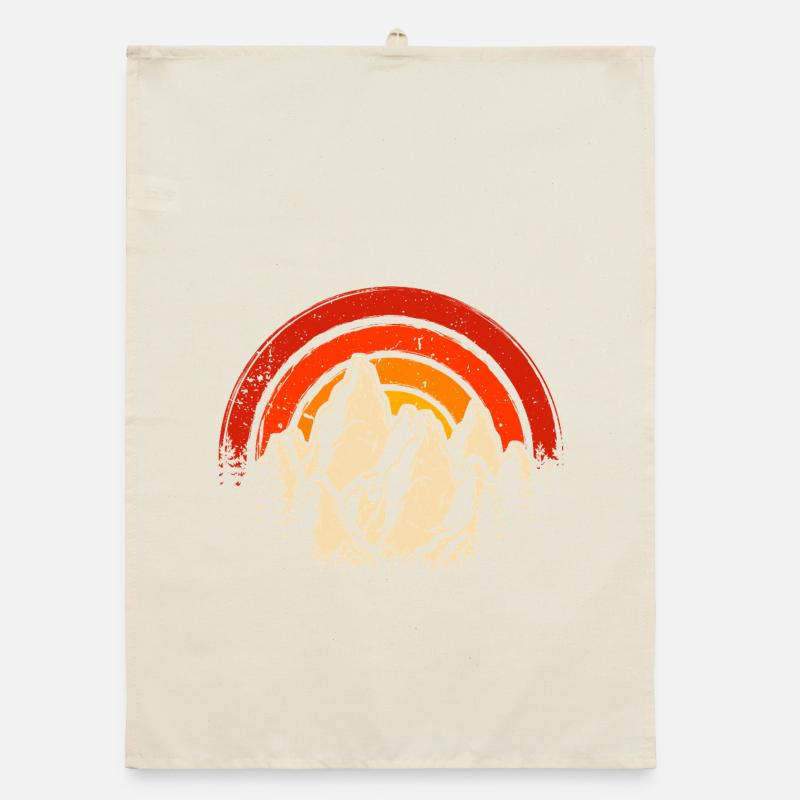 Mountains Organic dish towel