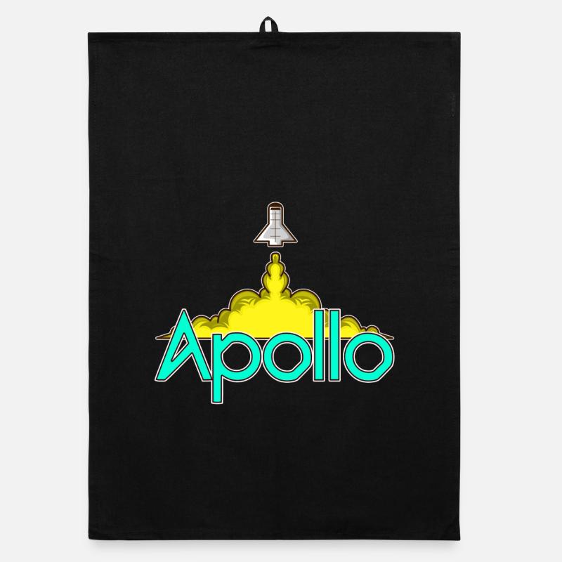 Apollo – rocket launch into space Organic dish towel