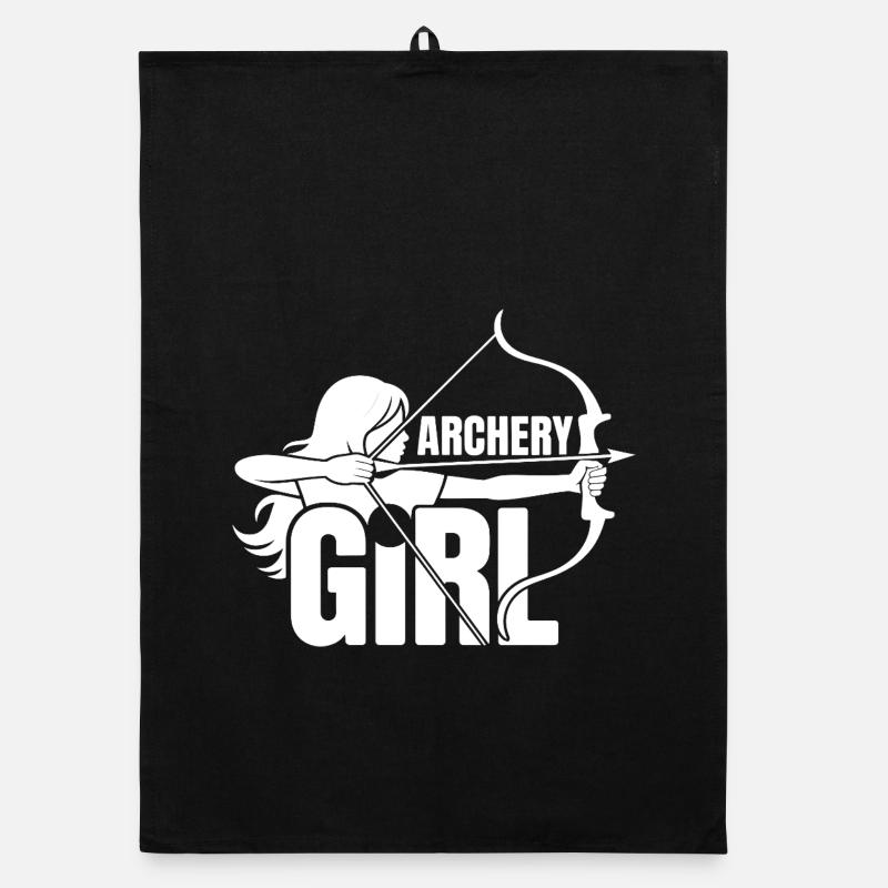 Archery design for archers and courses Organic dish towel