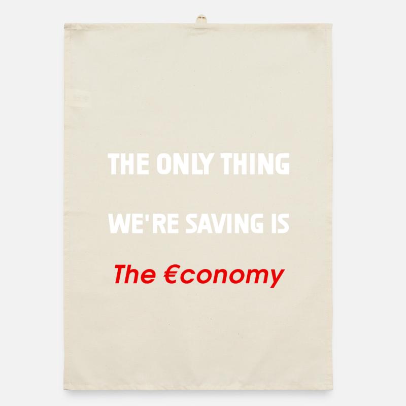Rettung der Wirtschaft Organic Geschirrtuch