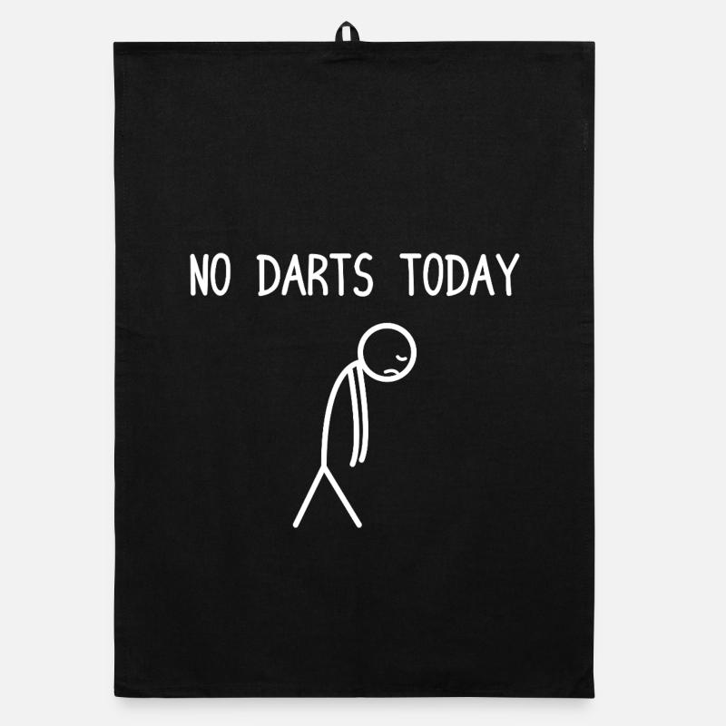 No Darts today Darts Player Darts Darts Organic dish towel