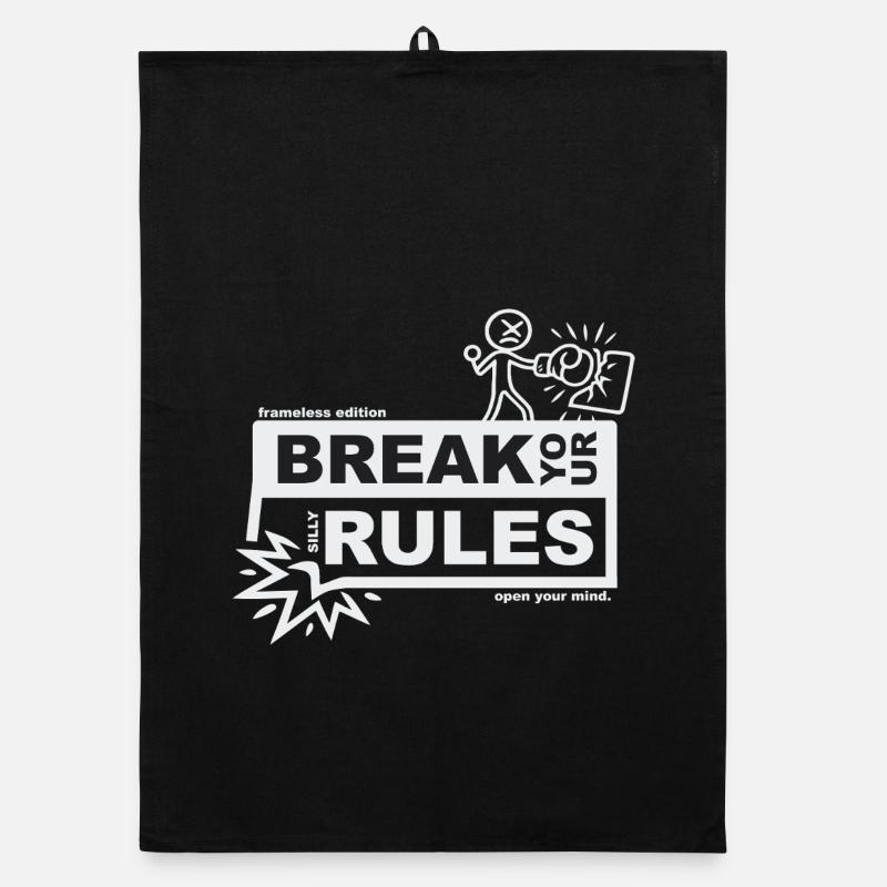 Break your silly rules - frameless edition Organic Geschirrtuch