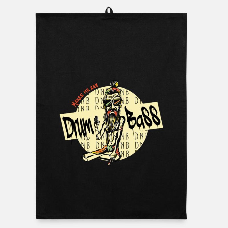 DNB Makes Me Zen - Drum and Bass , DnB, Drum n Bas Organic Geschirrtuch