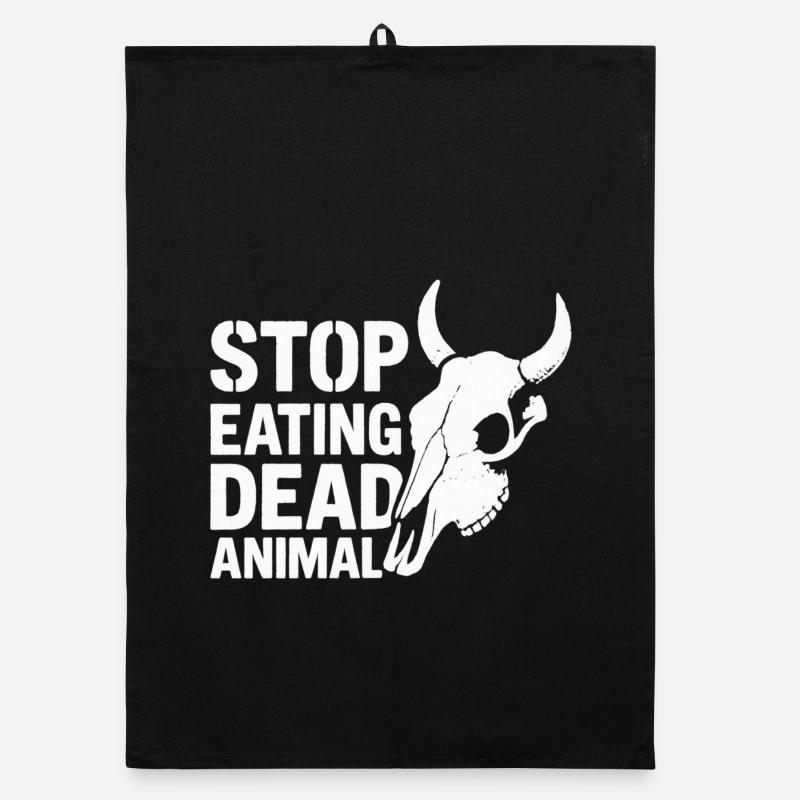 Stop Eating Dead Animals Organic Geschirrtuch